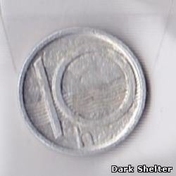 монета 10 геллер