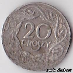 монета 20 грош