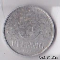монета 5 пфенниг