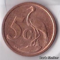 монета 5 цент