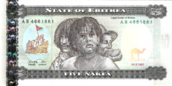 банкнота 5 накфа