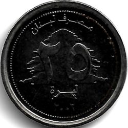 монета 25 ливр
