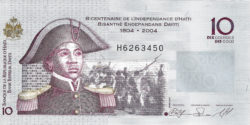 10 гурд — 200 лет Независимости Гаити