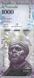 банкнота 1000 боливар