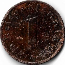 монеты 1 рейхспфенниг