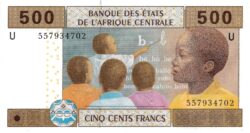 банкнота 500 франк КФА