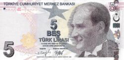 банкнота 5 лир