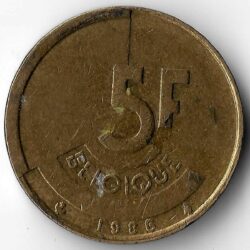 монета 5 франк