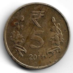 монета 5 рупий