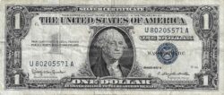 банкнота 1 доллар
