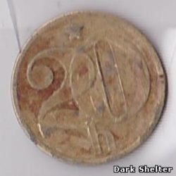 монета 20 геллер