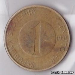монета 1 толар
