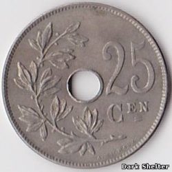 монета 25 сантим