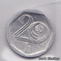 монета 20 геллер