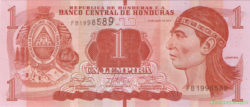 банкнота 1 лемпира