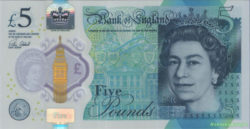 банкнота 5 фунт стерлинг