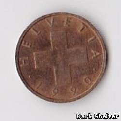 монета 1 раппен