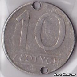 монета 10 злотых