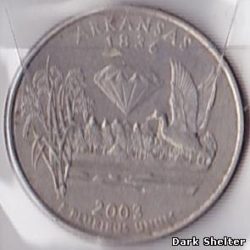 ¼ доллара — штат Арканзас
