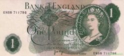 Англия, 1 фунт, 1966 года
