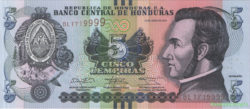 банкнота 5 лемпира