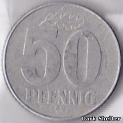 монета 50 пфенниг