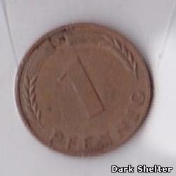 Монета 1 пфенниг